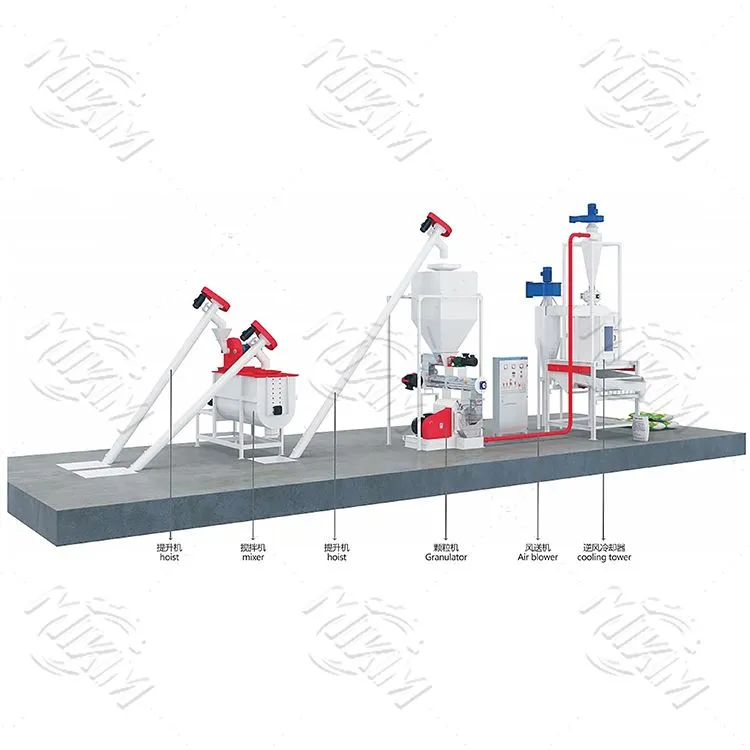 1-2 T/H linia de producție a furajelor de pasăre